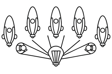 glidetow fx7 line art digital modern artistic creation