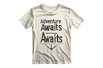 Adventure Awaits Explore the unknown with this stylish off white t shirt featuring a bold distressed graphic design and simple arrow on transparent background