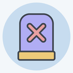 Obraz premium Icon Alert. related to Exclamation symbol. color mate style. design editable