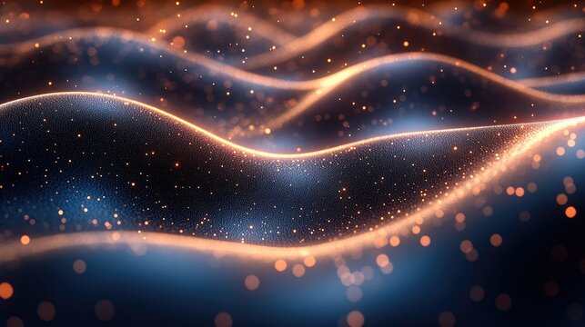 Gravity waves and quantum particles merge in a surreal dance, exploring the fabric of spacetime.