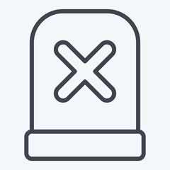 Obraz premium Icon Alert. related to Exclamation symbol. line style. design editable