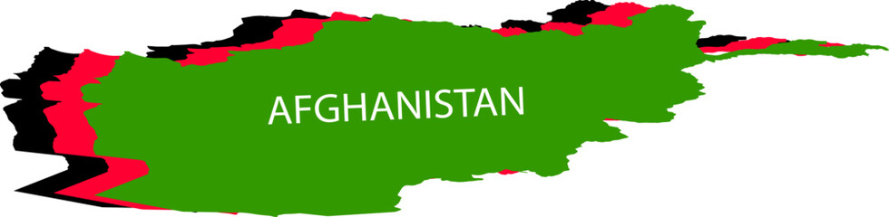 Obraz premium Afghanistan Map And Country Design