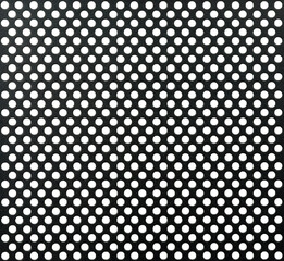Metal mesh electrical ventilation grille panel with circular punched holes pattern detail background