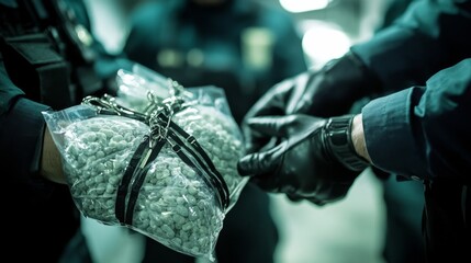 Law Enforcement Officers Conduct Dramatic Drug Sting Operation