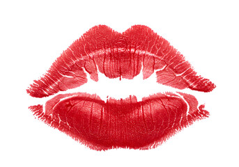 Red Lipstick Kiss Print: High-Resolution Image transparent background
