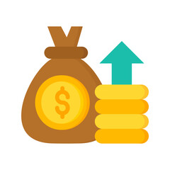 Budget icon vector image. Suitable for mobile apps, web apps and print media.