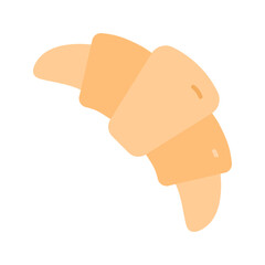 Croissant icon vector image. Suitable for mobile apps, web apps and print media.