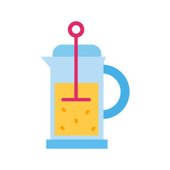 French Press icon vector image. Suitable for mobile apps, web apps and print media.