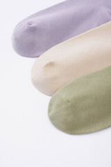 Breathable socks made of pure cotton fabric, knitted craftsmanship