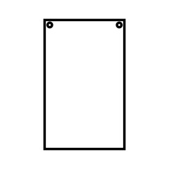 Banner bunting birthday party icon vector. bunting banner illustration sign or symbol.