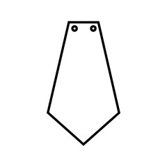 Banner bunting birthday party icon vector. bunting banner illustration sign or symbol.