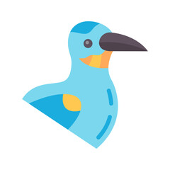 Kingfisher icon vector image. Suitable for mobile apps, web apps and print media.