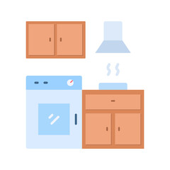Kitchen icon vector image. Suitable for mobile apps, web apps and print media.