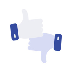 Like dislike icon vector image. Suitable for mobile apps, web apps and print media.