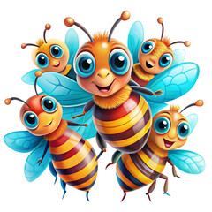 Obraz premium bee and honey