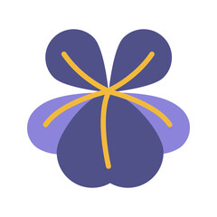 Pansy icon vector image. Suitable for mobile apps, web apps and print media.
