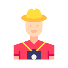 Photographer Male icon vector image. Suitable for mobile apps, web apps and print media.