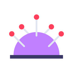 Pincushion icon vector image. Suitable for mobile apps, web apps and print media.