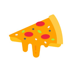 Pizza icon vector image. Suitable for mobile apps, web apps and print media.