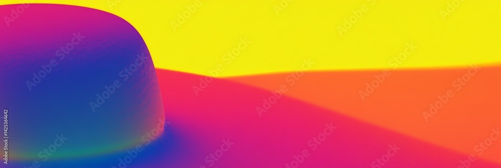 Poster abstract colorful gradient background with dome shape for modern designs