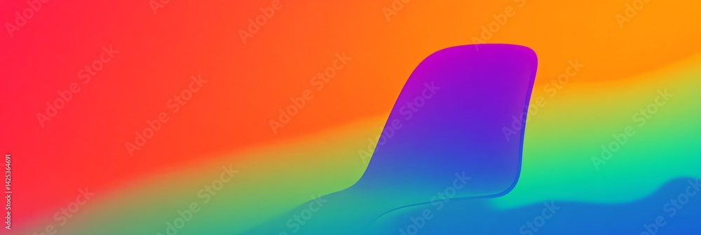 Poster vibrant color gradient flowing abstract background with modern design