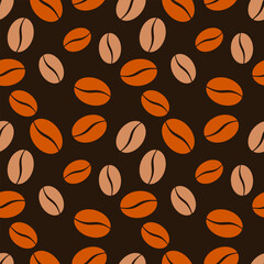 coffee background. Coffee beans in frames, border. Coffee beans background. Coffee Beans Illustration for packaging.Abstract coffee beans banner, Coffee template.
