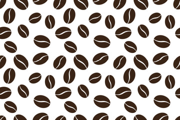 coffee background. Coffee beans in frames, border. Coffee beans background. Coffee Beans Illustration for packaging.Abstract coffee beans banner, Coffee template.
