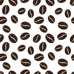 coffee background. Coffee beans in frames, border. Coffee beans background. Coffee Beans Illustration for packaging.Abstract coffee beans banner, Coffee template.
