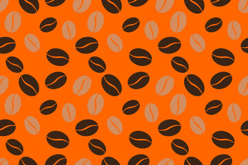 coffee background. Coffee beans in frames, border. Coffee beans background. Coffee Beans Illustration for packaging.Abstract coffee beans banner, Coffee template.
