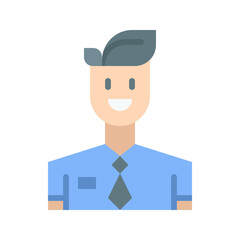 Receptionist icon vector image. Suitable for mobile apps, web apps and print media.