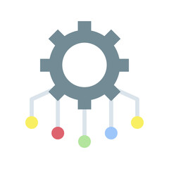 Resource Allocation icon vector image. Suitable for mobile apps, web apps and print media.