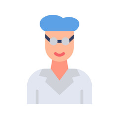Scientist icon vector image. Suitable for mobile apps, web apps and print media.