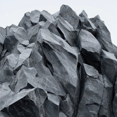Rugged mountain peak close-up