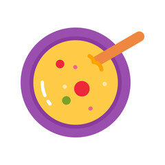 Soup icon vector image. Suitable for mobile apps, web apps and print media.