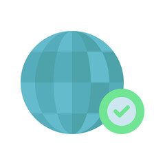 Verification icon vector image. Suitable for mobile apps, web apps and print media.