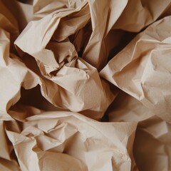 Crumpled Kraft Paper Texture
