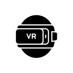 VR headset with a screen symbolizing virtual reality technology