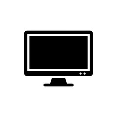 Desktop Monitor with Simple Frame - Flat Icon