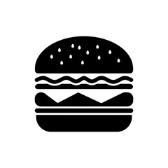Hamburger Burger with Bun Layers Icon