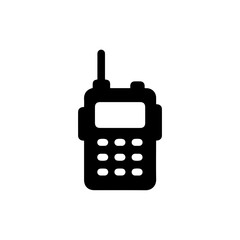 Walkie Talkie with Antenna Filled Icon