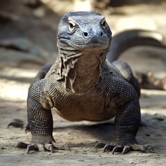 Obraz premium Komodo Dragon in the Wild