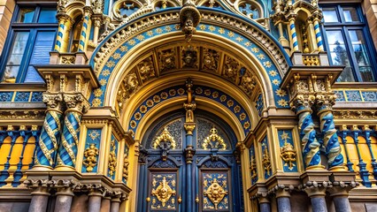 Obraz premium Ornate Gold Bar Counter With Intricate Details