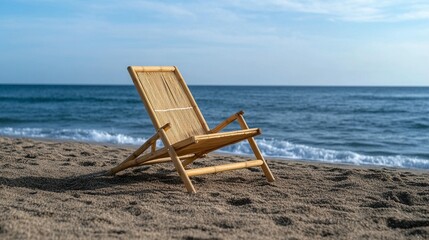 Bamboo Beach Chair: Coastal Relaxation