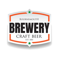 Beer Label sticker brewery
