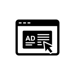 Browser Tab with Cursor Clicking on Ad Banner