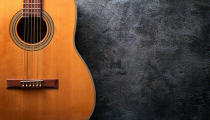 Obraz premium acoustic guitar close up