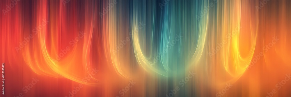 Aufkleber abstract color flow background with blended textures and dynamic gradient