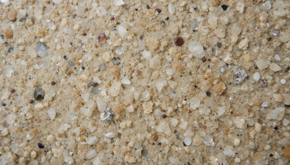 Close-up of sandy texture with various mineral grains.