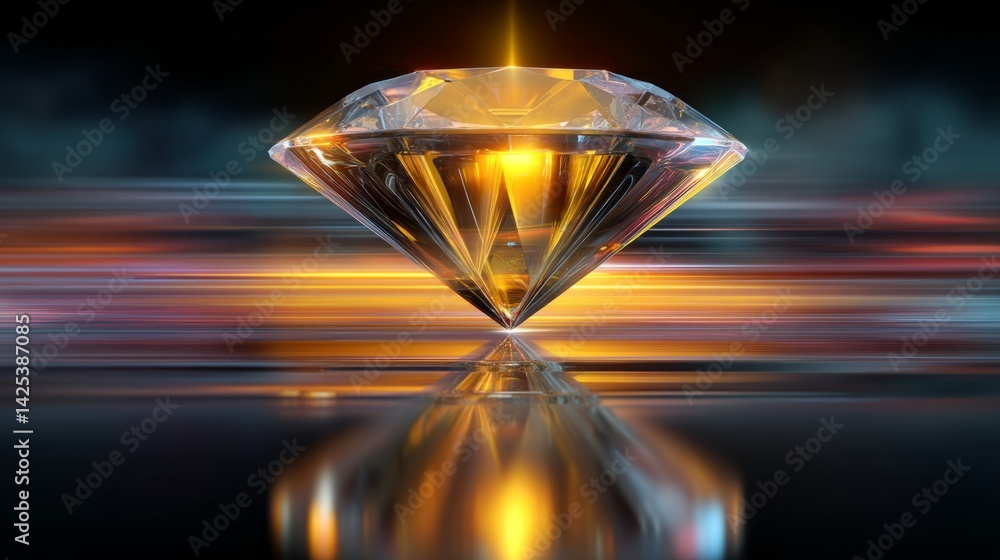 Poster abstract light streaks and vibrant color gradient background - dynamic energy flow and modern digita