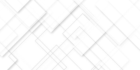 Abstract white geometric overlapping square pattern, abstract background with squares. Abstract white background. Abstract white background. 